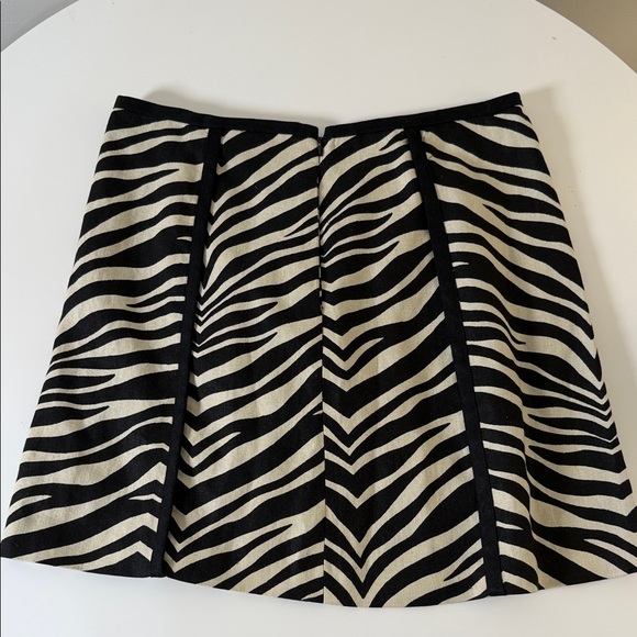 J. Crew Black and White Zebra Mini Skirt - Picture 5 of 5